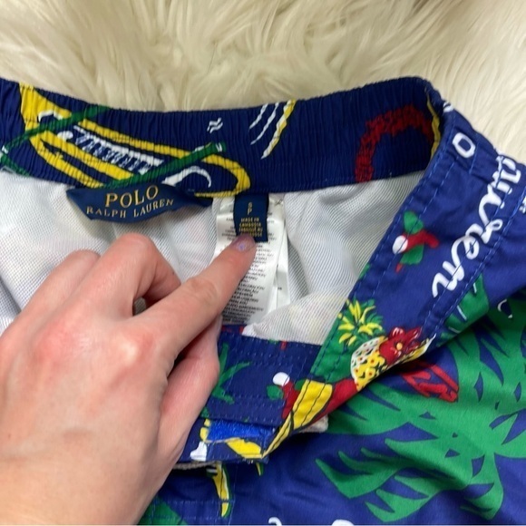 Polo Ralph Lauren Hawaiian Print Swim Trunks - Picture 5 of 7